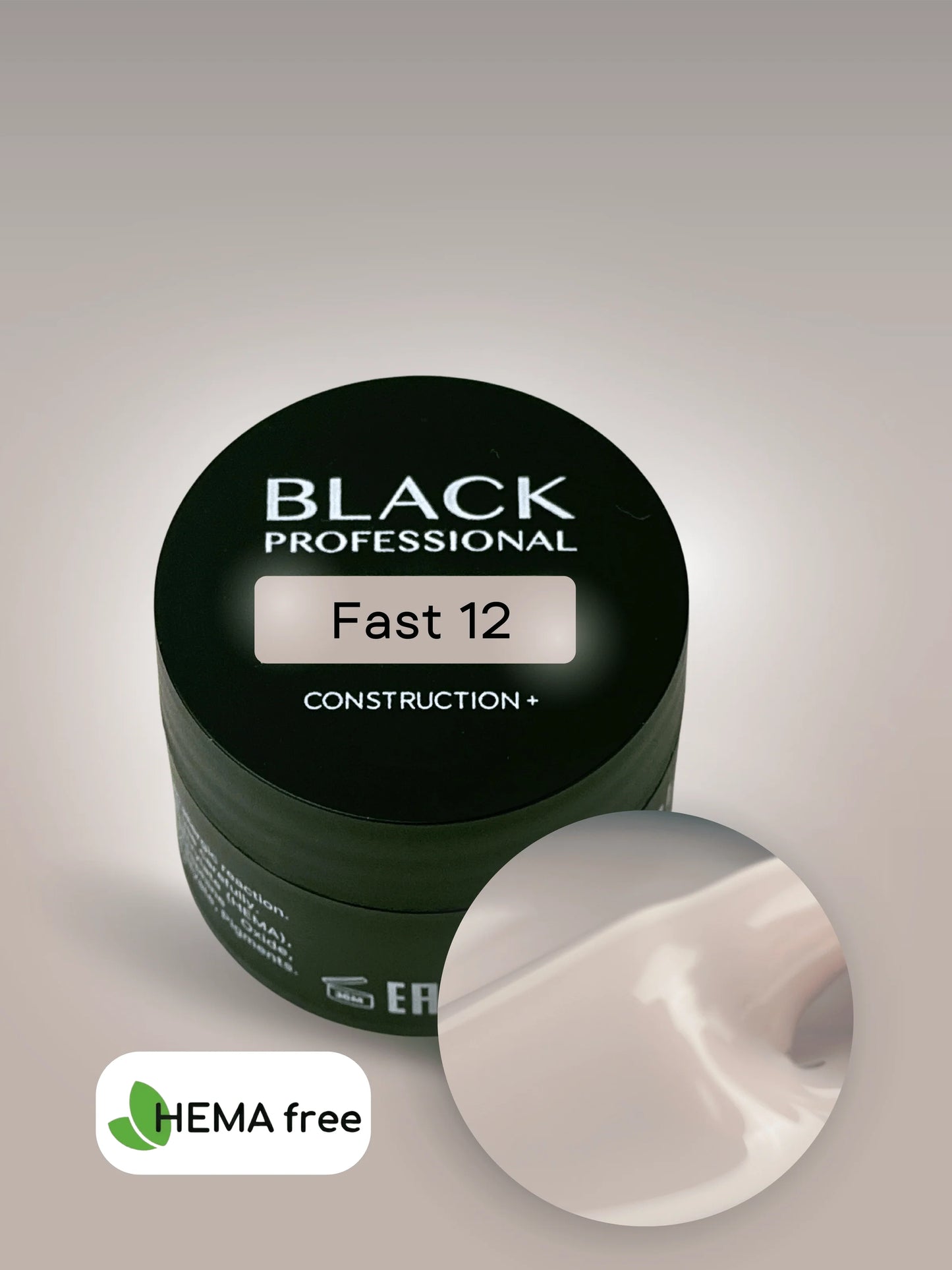 GEL BLACK FAST 12 SANS HEMA