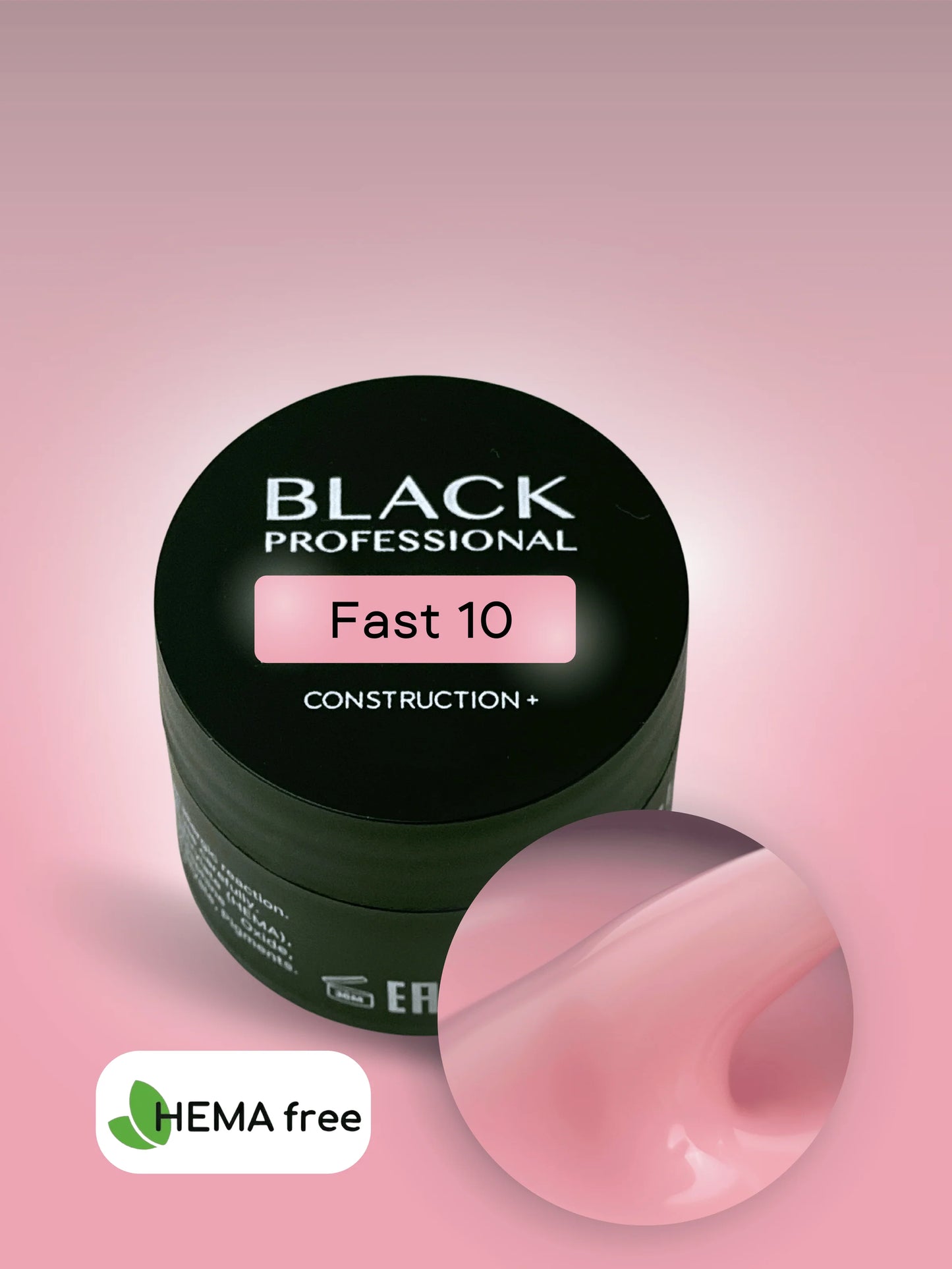 GEL BLACK FAST 10 SANS HEMA